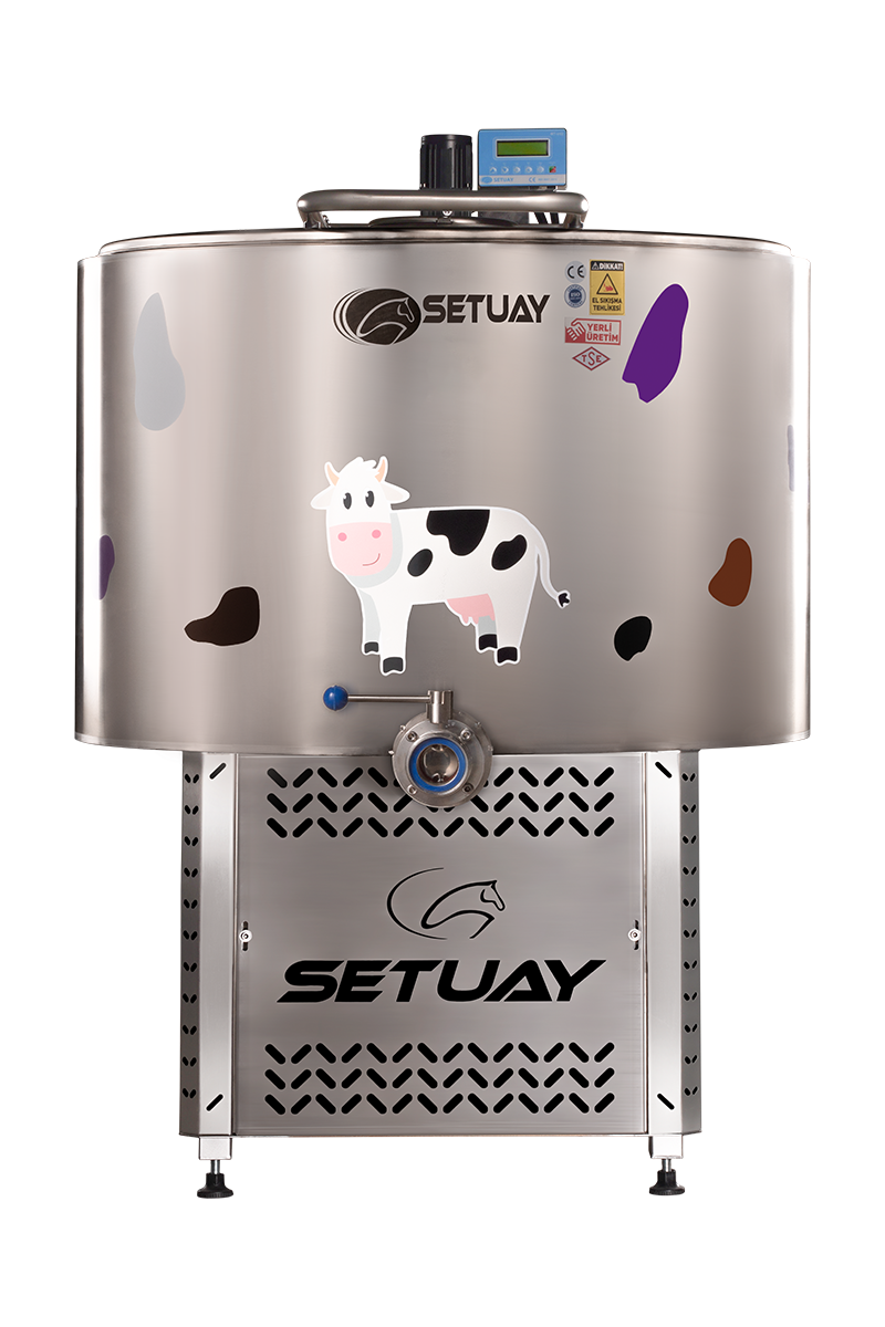 Refroidissement du lait par groupe inférieur vertical